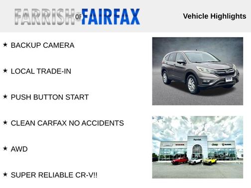 Kona Coffee Metallic 2016 Honda CR-V EX