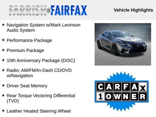 2019 Lexus RC F Base