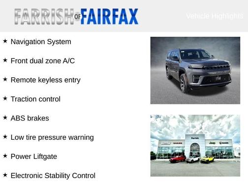 Baltic Gray Metallic Clearcoat 2026 Jeep Grand Wagoneer Limited Altitude 4x4