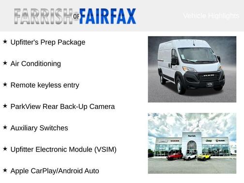 2026 RAM ProMaster 2500 Tradesman