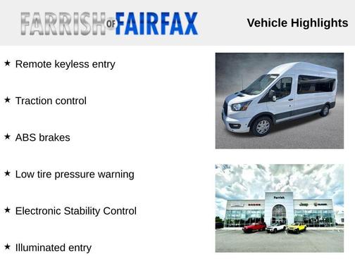 Oxford White 2025 Ford Transit-350 XLT