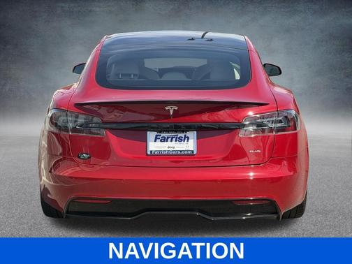 Red Multi-Coat 2021 Tesla Model S Plaid