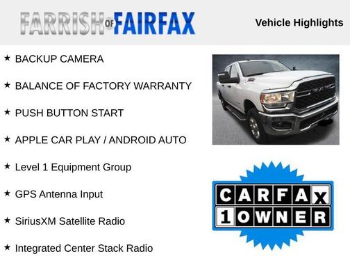 2024 RAM 2500 Big Horn Crew Cab 4x4 6'4' Box