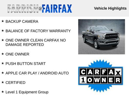 2024 RAM 2500 Big Horn Crew Cab 4x4 6'4' Box