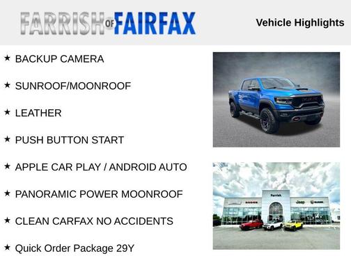 Hydro Blue Pearlcoat 2022 RAM 1500 TRX