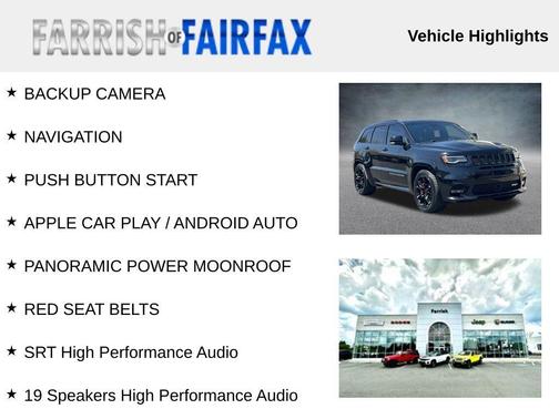 Diamond Black Crystal Pearlcoat 2017 Jeep Grand Cherokee SRT