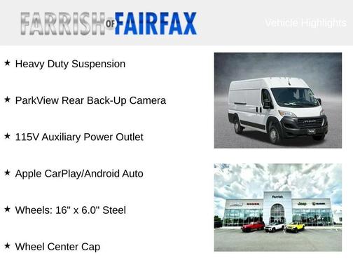 2024 RAM ProMaster 3500 High Roof