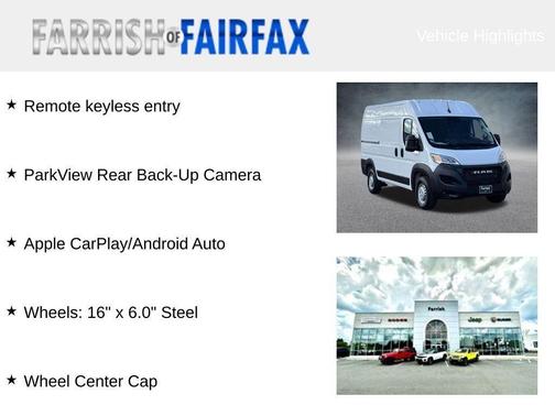 2026 RAM ProMaster 1500 Base