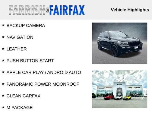 Black 2020 BMW X5 M50i