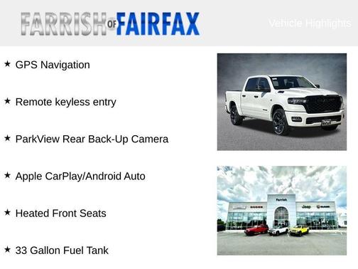 2026 RAM 1500 Big Horn/Lone Star