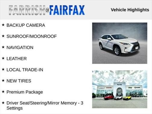 2016 Lexus RX 350 F Sport