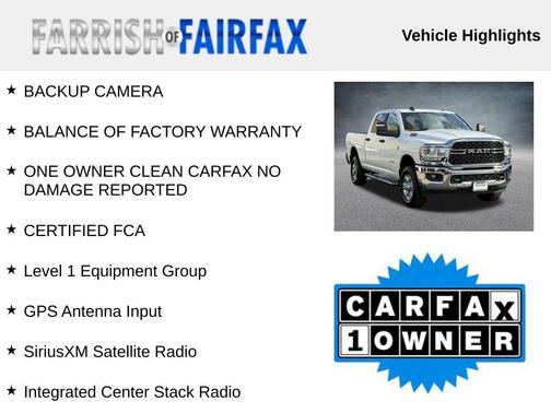 2024 RAM 2500 Big Horn Crew Cab 4x4 6'4' Box