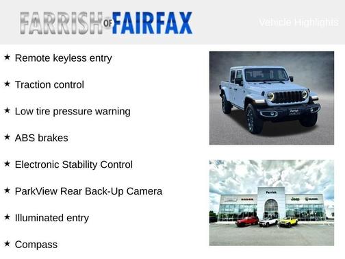 2026 Jeep Gladiator Sahara 4x4