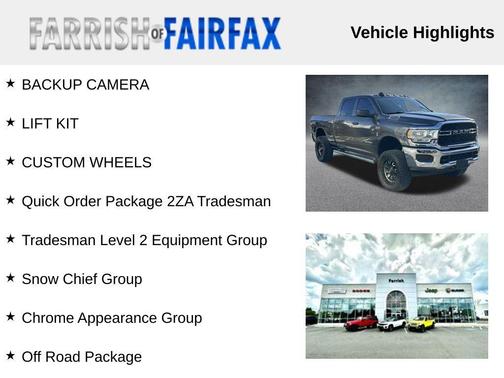 2020 RAM 2500 Tradesman Crew Cab 4X4 6'4' Box