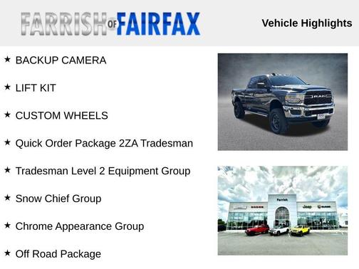 2020 RAM 2500 Tradesman Crew Cab 4X4 6'4' Box