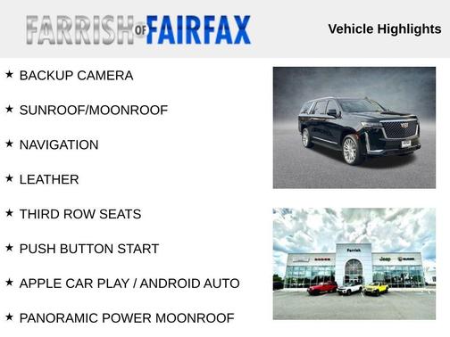 2022 Cadillac Escalade ESV Premium Luxury