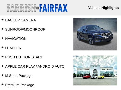 Tanzanite Blue II Metallic 2022 BMW X6 xDrive40i