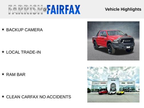 2019 RAM 1500 Classic Warlock Crew Cab 4x4 5'7' Box