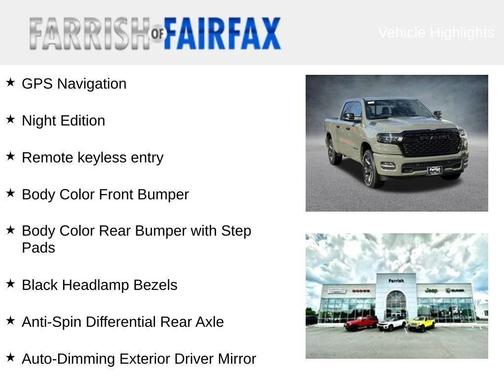 2026 RAM 1500 Big Horn/Lone Star