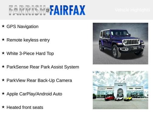 Reign 2026 Jeep Wrangler 4-Door Sahara 4x4