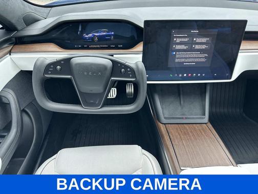 Deep Blue Metallic 2021 Tesla Model S Plaid