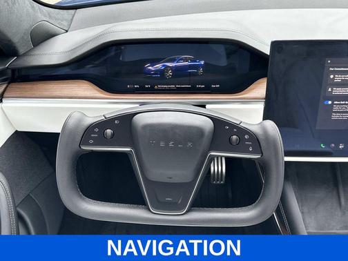 Deep Blue Metallic 2021 Tesla Model S Plaid