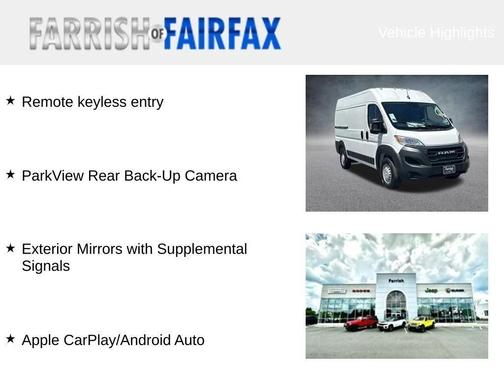 Bright White Clearcoat 2026 RAM ProMaster 1500 Base