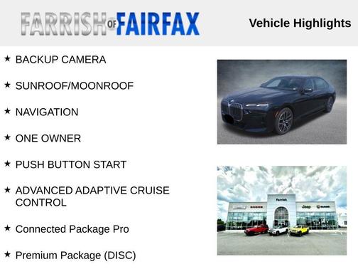 Carbon Black Metallic 2024 BMW 740 xDrive