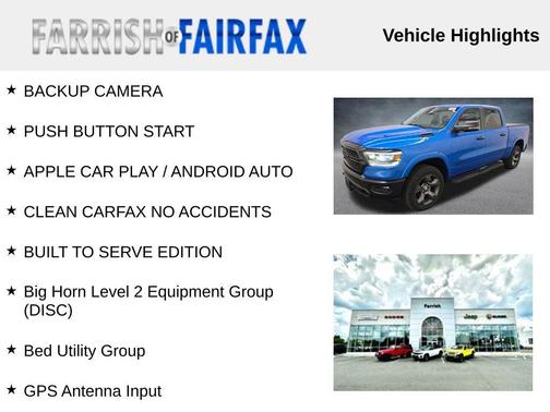 Hydro Blue Pearlcoat 2023 RAM 1500 Big Horn/Lone Star