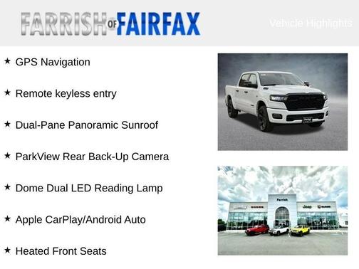 Bright White Clearcoat 2026 RAM 1500 Big Horn/Lone Star