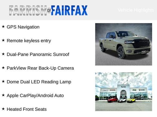 2026 RAM 1500 Big Horn/Lone Star