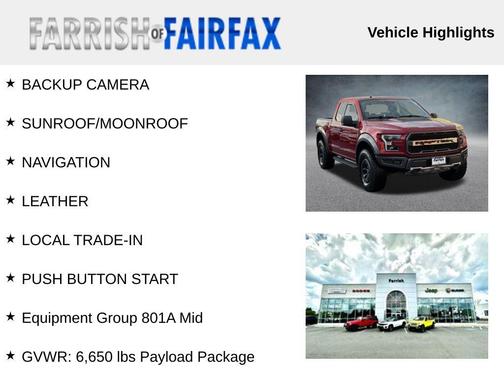 2018 Ford F-150 Raptor