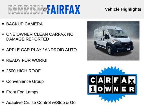 2024 RAM ProMaster 2500 Tradesman
