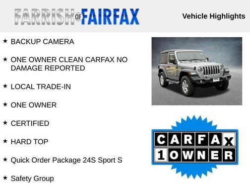 2018 Jeep Wrangler Sport S