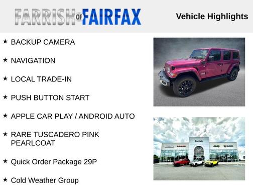 Tuscadero Pearlcoat 2021 Jeep Wrangler Unlimited 4xe Sahara