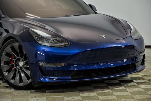 Deep Blue Metallic 2023 Tesla Model 3 Performance