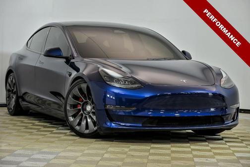 Deep Blue Metallic 2023 Tesla Model 3 Performance
