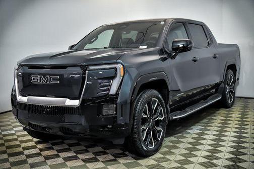Deep Ocean Metallic 2025 GMC Sierra EV Extended Range Denali