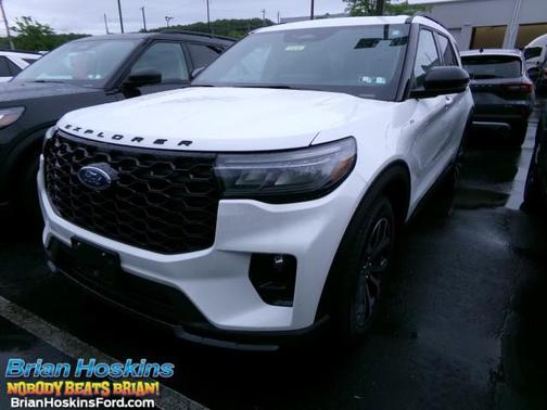 Star White Metallic Tri-Coat 2026 Ford Explorer ST-Line