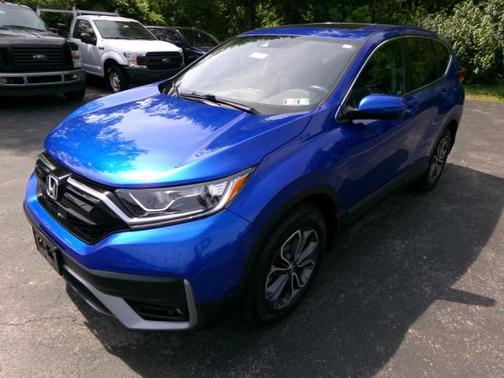 Aegean Blue Metallic 2021 Honda CR-V AWD EX