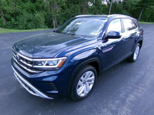 Pacific Blue Metallic 2021 Volkswagen Atlas Cross Sport 3.6L V6 SE w/Technology