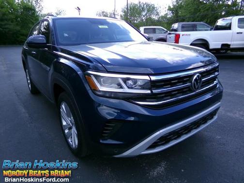 Pacific Blue Metallic 2021 Volkswagen Atlas Cross Sport 3.6L V6 SE w/Technology