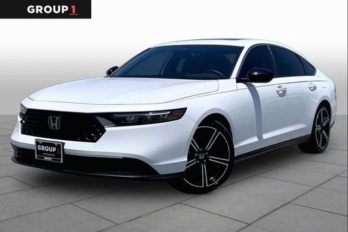 Platinum White Pearl 2025 Honda Accord Hybrid Sport