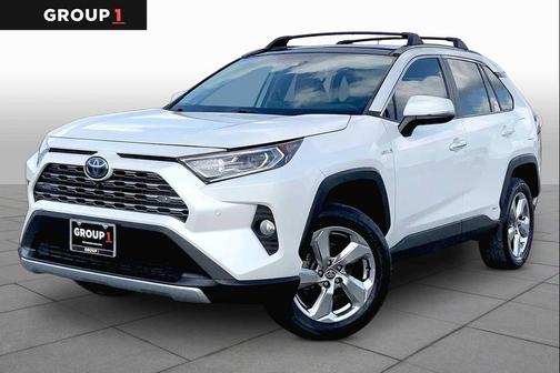 Blizzard Pearl 2021 Toyota RAV4 Hybrid SE