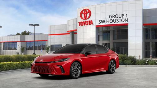 Supersonic Red w/Midnight Black Metallic Roof 2026 Toyota Camry XSE