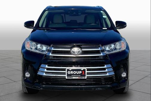 Midnight Black Metallic 2019 Toyota Highlander Limited Platinum