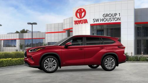 Ruby Flare Pearl 2026 Toyota Highlander Hybrid Platinum