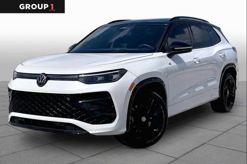 Opal White w/Deep Black Roof 2025 Volkswagen Tiguan 2.0T SE R-Line Black 4MOTION