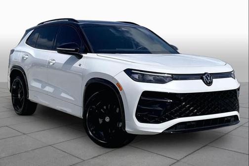Opal White w/Deep Black Roof 2025 Volkswagen Tiguan 2.0T SE R-Line Black 4MOTION