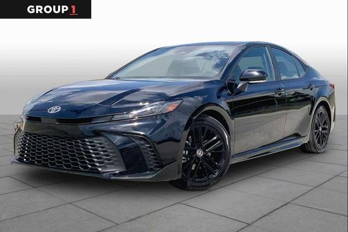 Midnight Black Metallic 2025 Toyota Camry SE